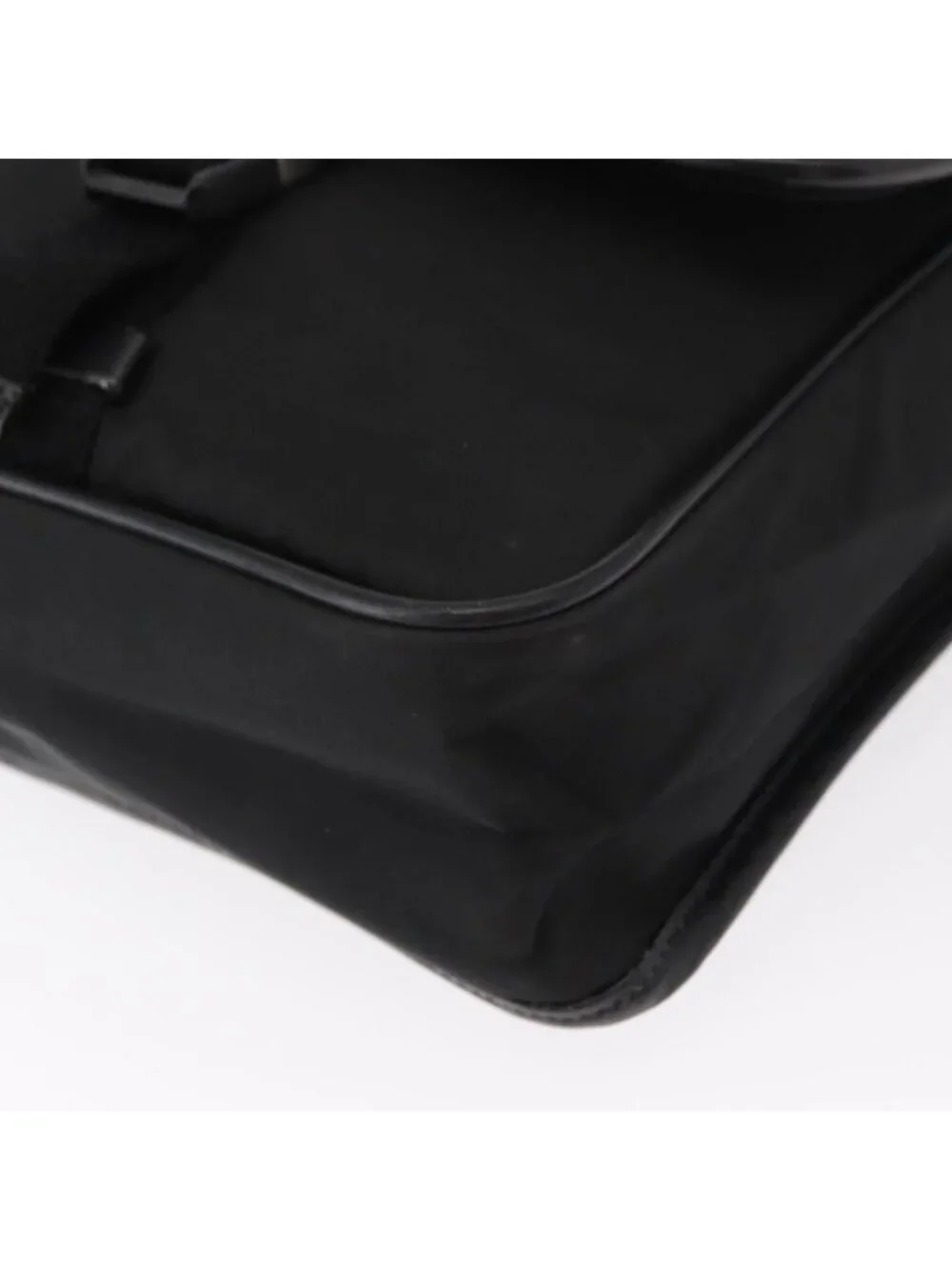 Authentic PRADA Shoulder Bag Nylon Black Silver - Picture 7 of 16